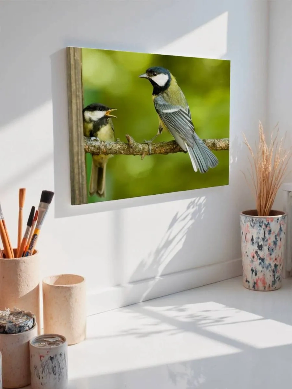 Картина на стену 40 X 50 Синицы