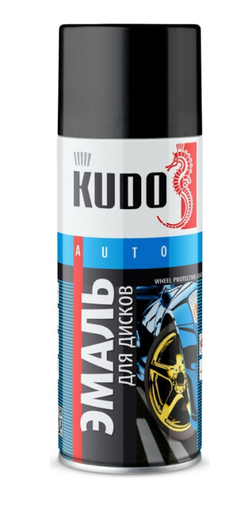 KUDO Эмаль для дисков черная KU-5203