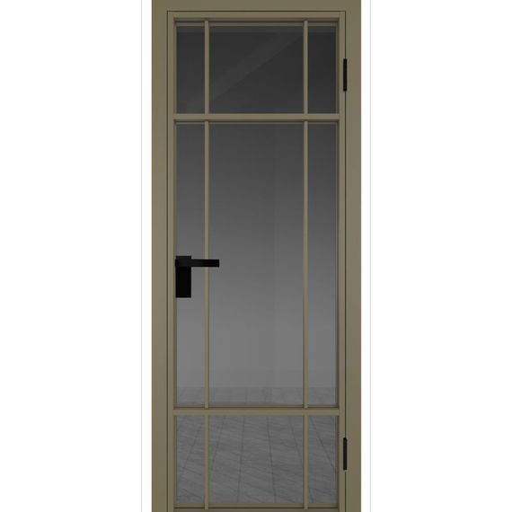 Межкомнатная дверь алюминиевая Profil Doors 8AG шампань остеклённая