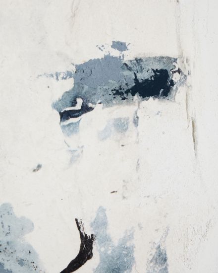 Erale Абстрактная картина ручной работы в серо-синих тонах, размер 47 x 182 см