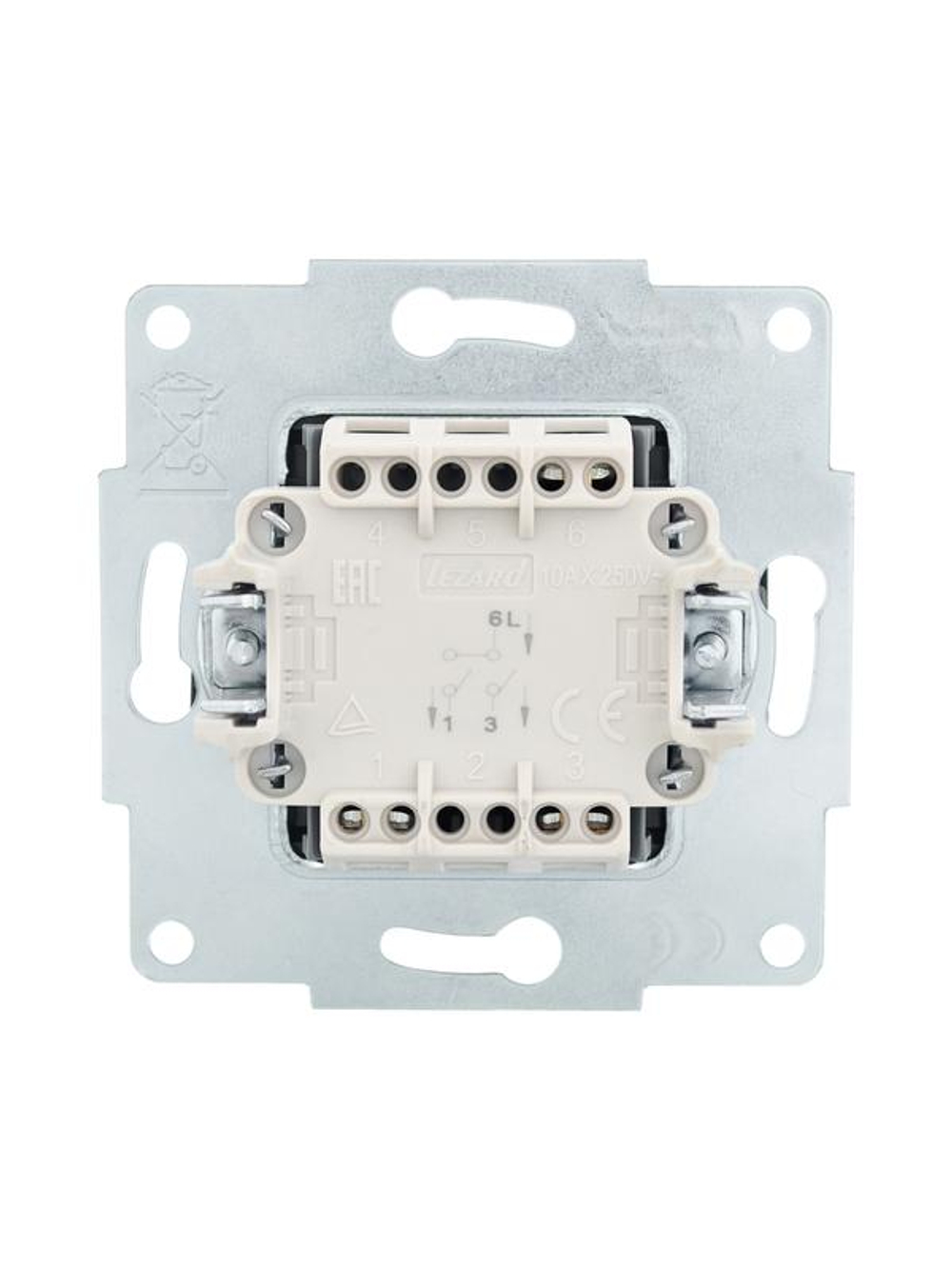 Выключатель 2-кл. СП Vesna механизм черн. бархат LEZARD 742-4288-101