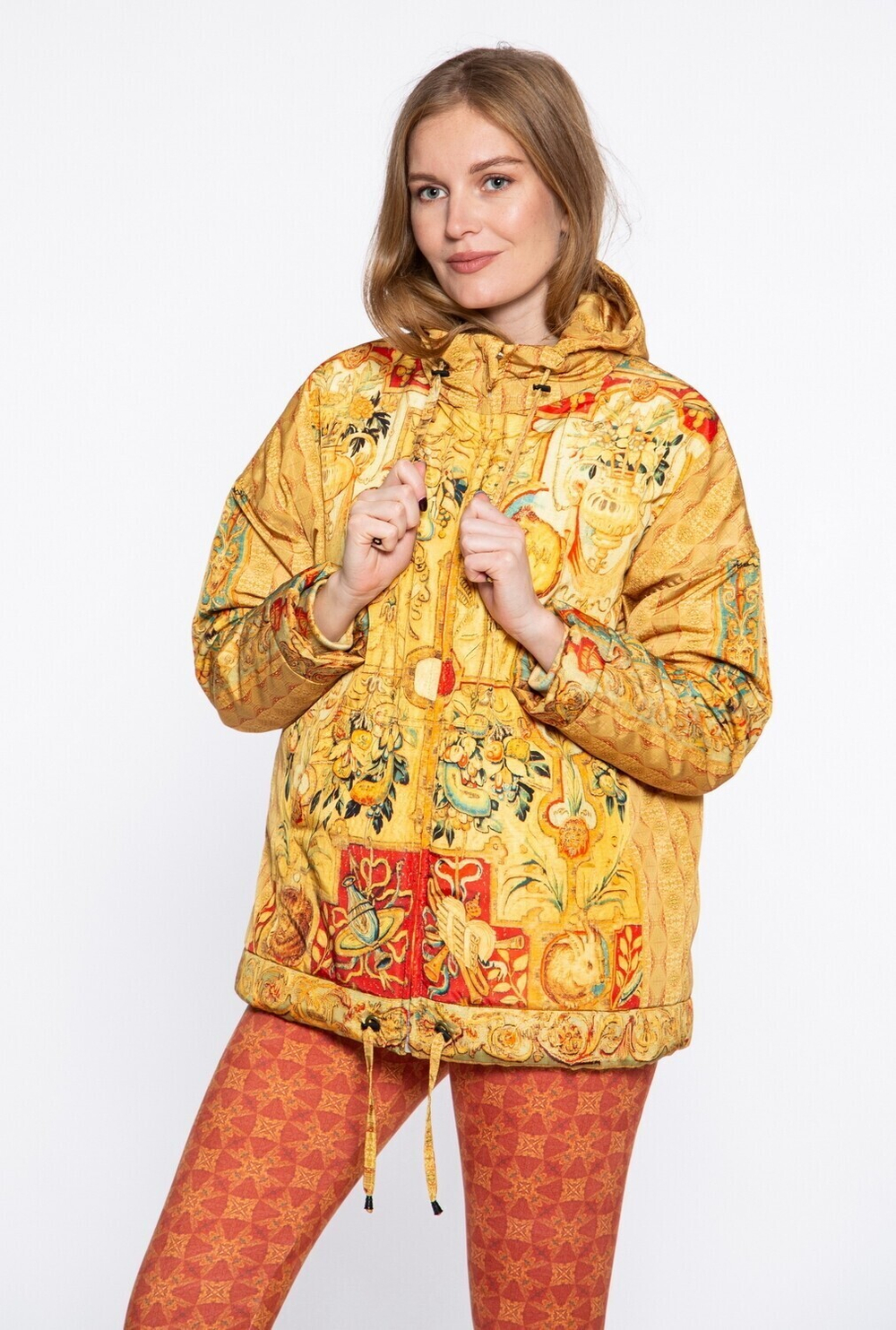 Куртка "Гротеск с птицами", по мотивам фламандской шпалеры 17 века из серии «Гротеск».