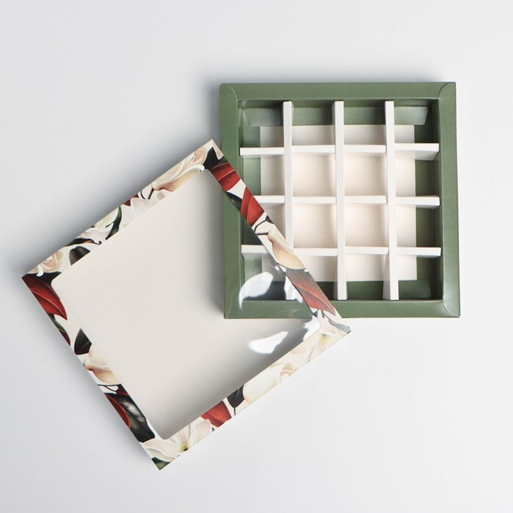 Коробка для 16 конфет Gift for you, 17.7 х 17.7 х 3.8 см