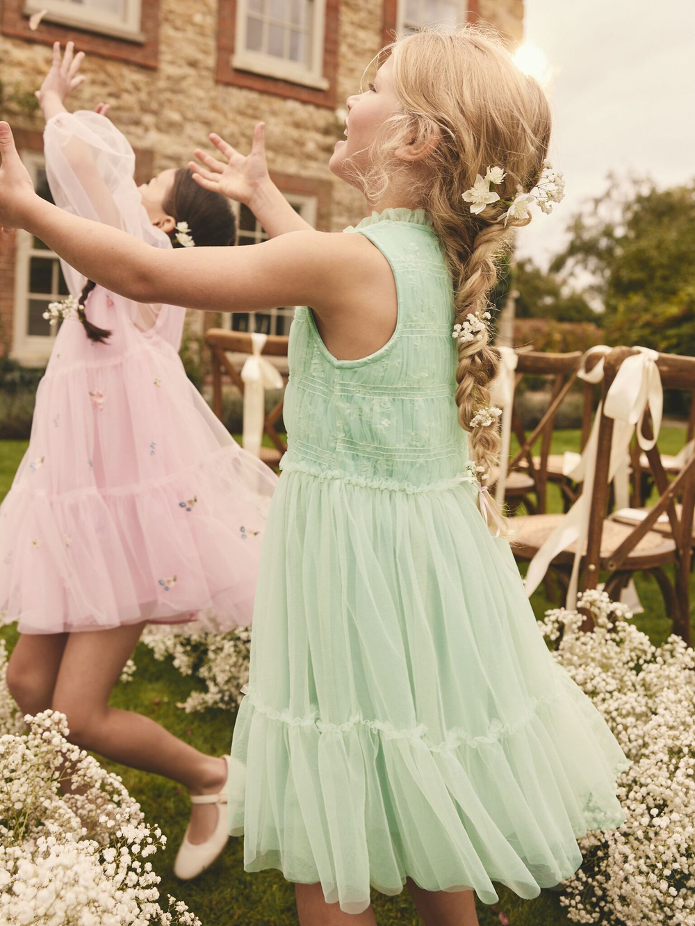 Платье для девочки Next E58-300, Мятный