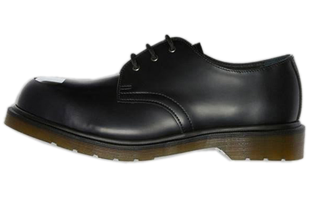Dr.Martens Casual Leather Shoes Men"s Low top Carbon Black