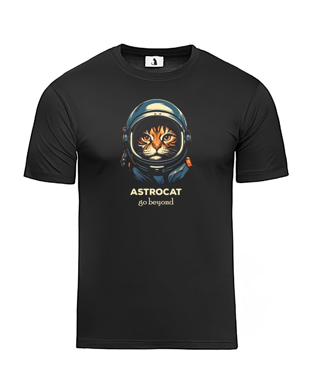Футболка Astrocat Go beyond прямая черная