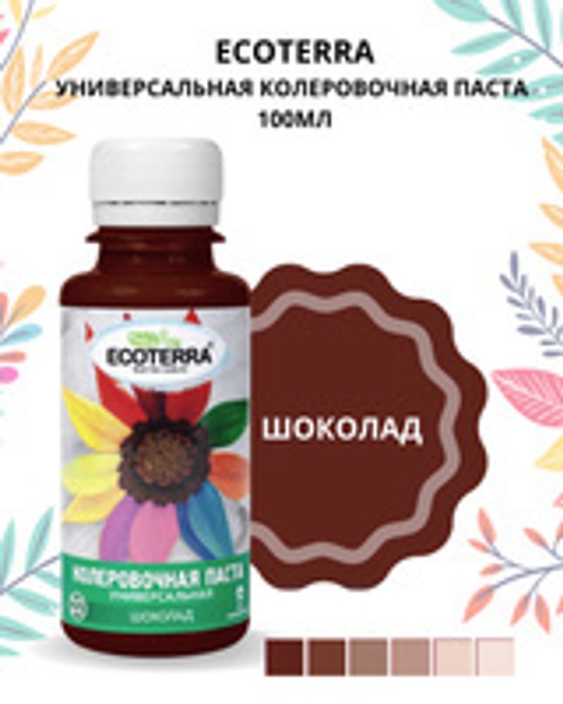Колер паста универсальная 0,1л ECOTERRA Шоколад
