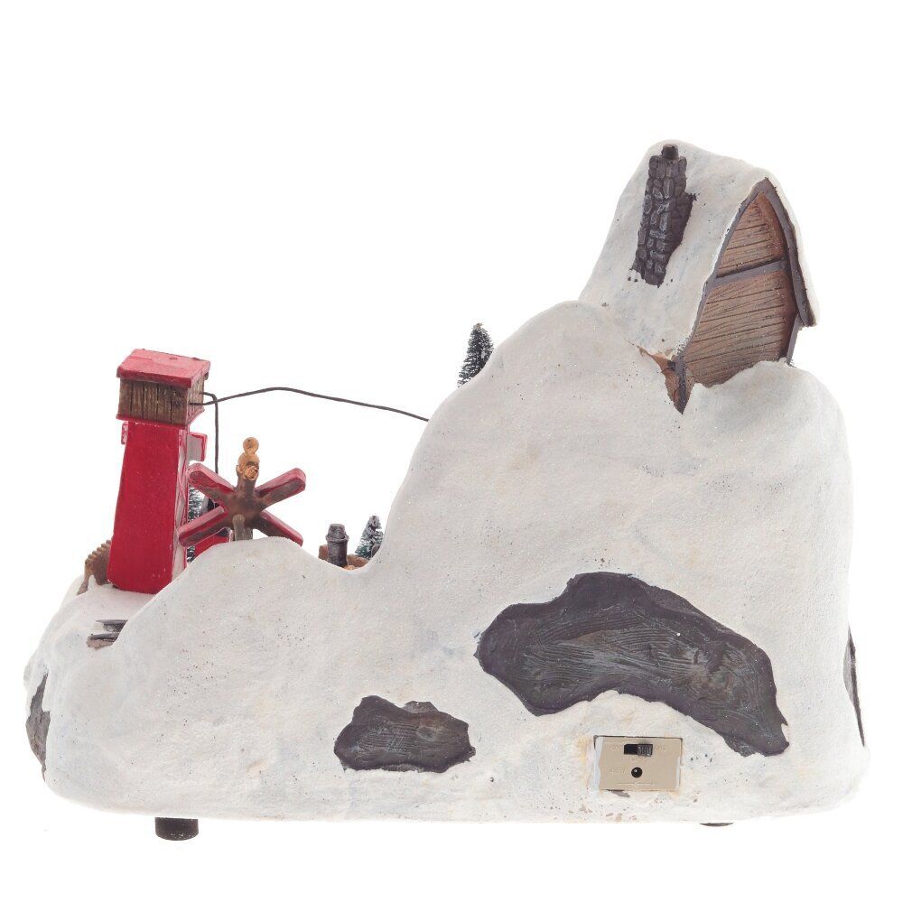 GAEM Фигурка декоративная "Рождество" (4 мелодии, подсвет, движ, 3xAA н/п, +USB), L30,5 W20 H24 см