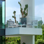 Кресло пластиковое с подушками Nardi Komodo Poltrona, белый, серый