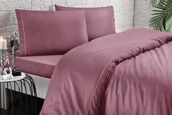 Постельное белье CASUAL фиолетовый сатин делюкс TIVOLYO HOME Турция