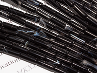 Нить бусин из агата, трубочки 4х13мм