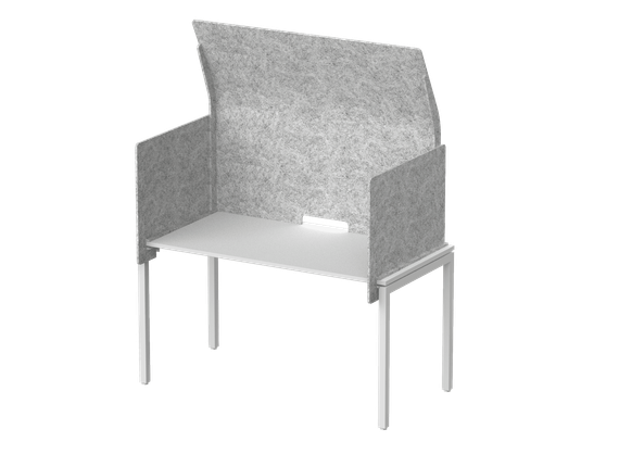 Кабина с высоким экраном-парусом 135х86х113