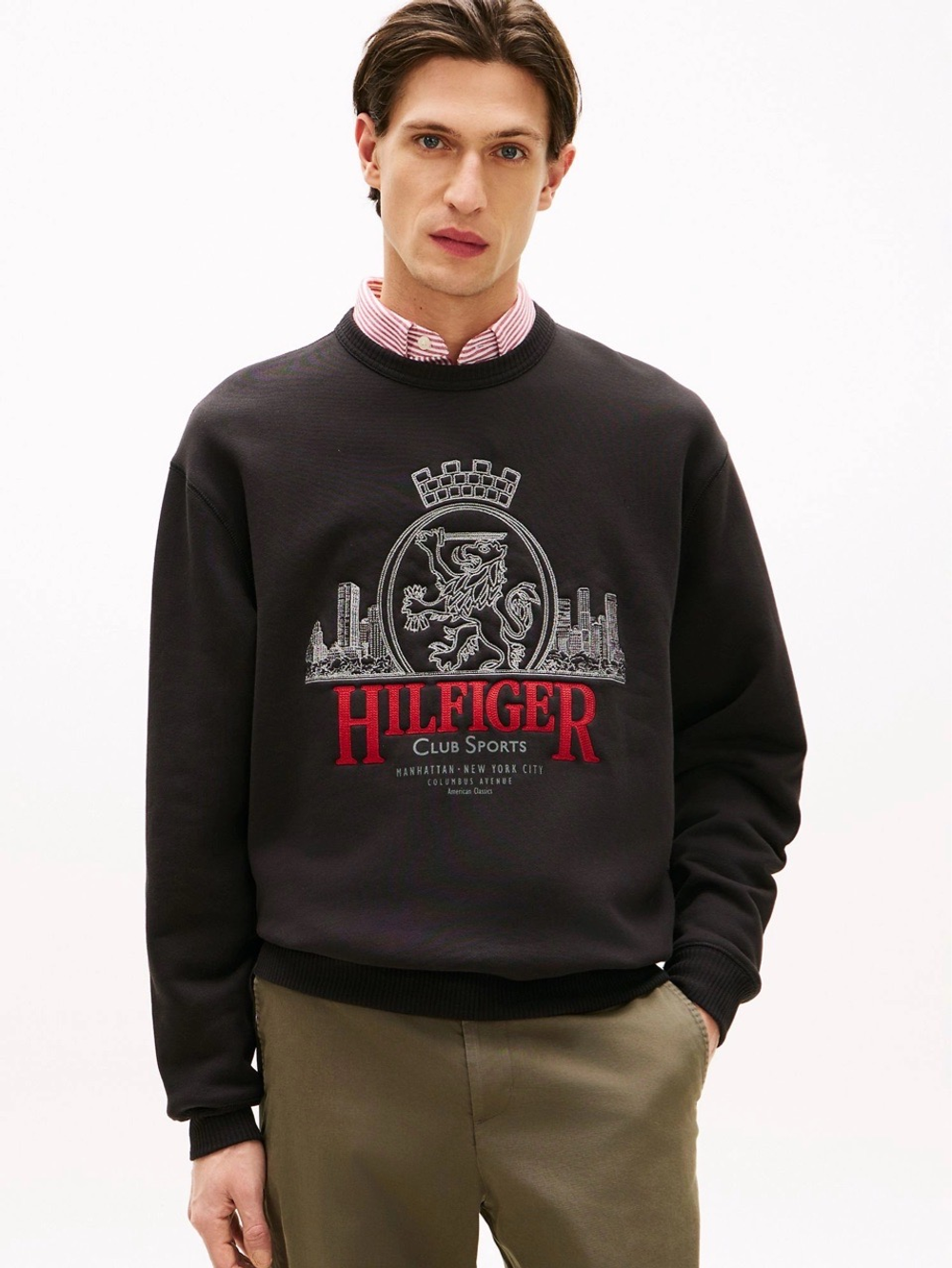 Свитшот Tommy Hilfiger Embroidered Crest Logo Black