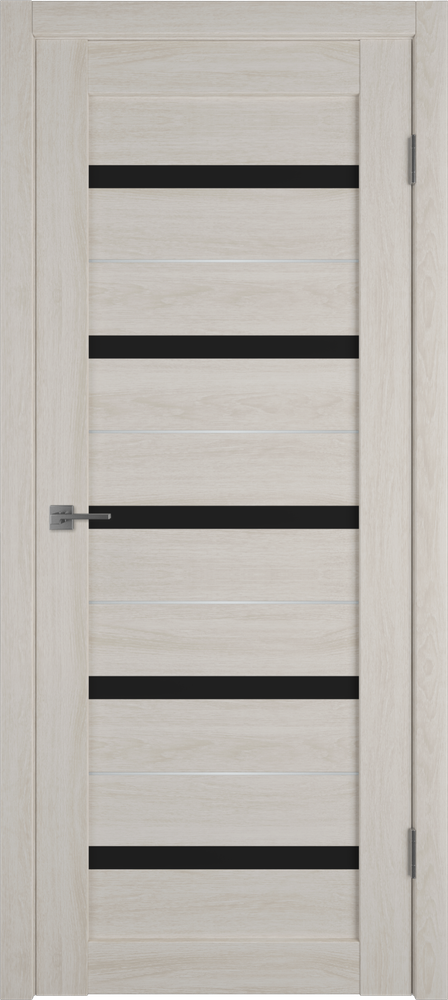 Дверь Atum Al 7 / Scansom Oak / Black Gloss SM / Владимирские двери