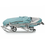 Санки-коляска "Ника детям 7-5" мятный с шишкой (серый каркас)