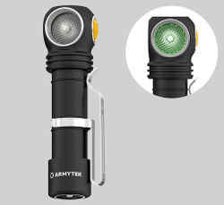 Фонарь Armytek Wizard C2 WG (свет тёплый/зелёный) [F09201W]