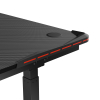 Стол для компьютера (для геймеров) с электроприводом и RGB-подсветкой FoxGear FG-IE-47B (ширина 120 см)