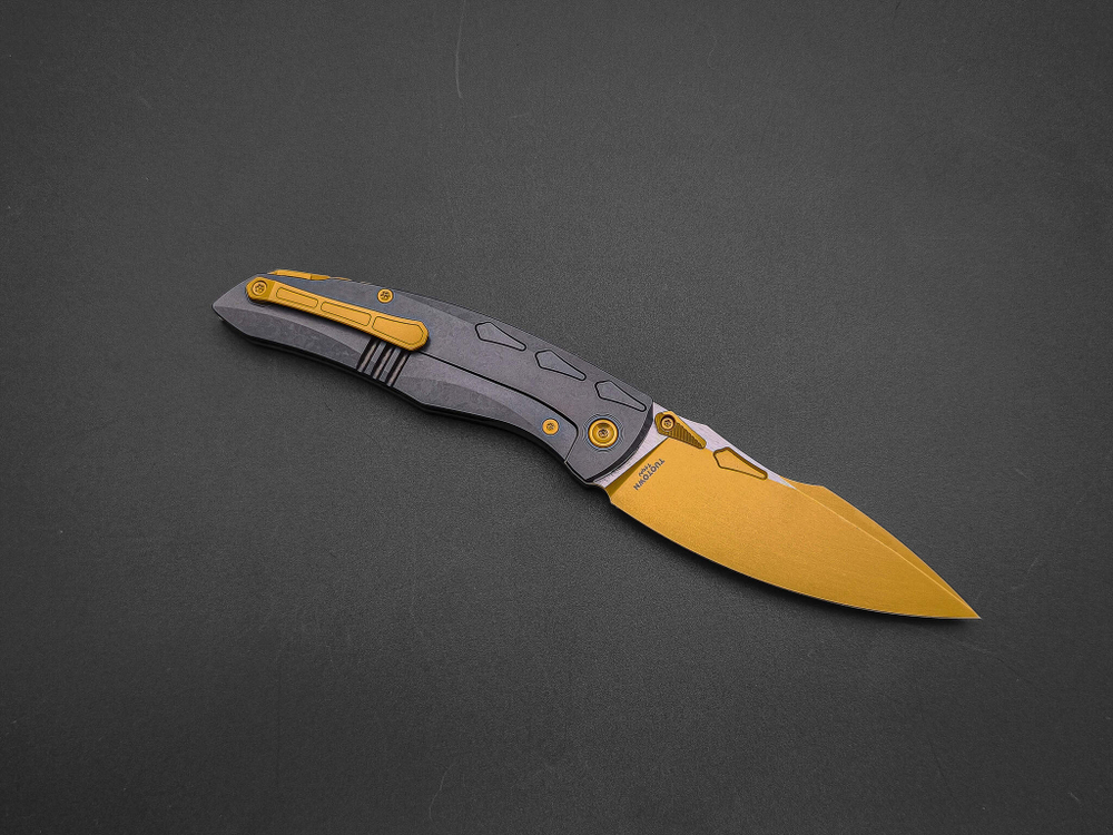 Складной нож Krotos [T14N TiN StoneWash CrystalTi DLC]