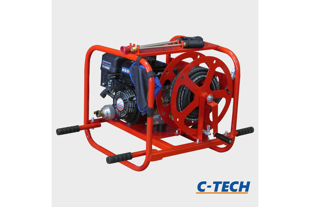 Противопожарная установка высокого давления C-TECH 150 бар, до 800 л/ч, 7 лс