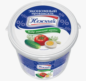 МАЙОНЕЗ НЕЖНЫЙ ЭКОНОМНЫЙ ПРОВАНСАЛЬ 15% 770ГР