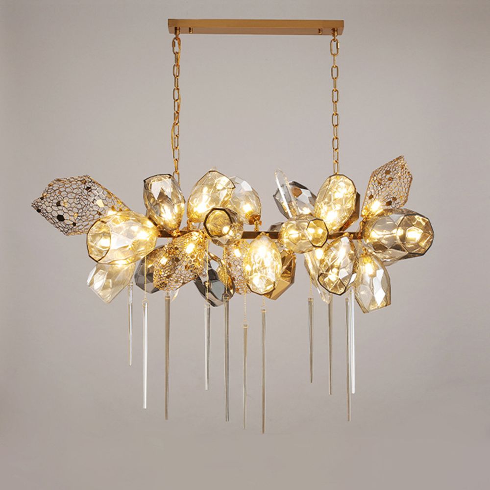 Люстра 8898P/BM gold/smoky