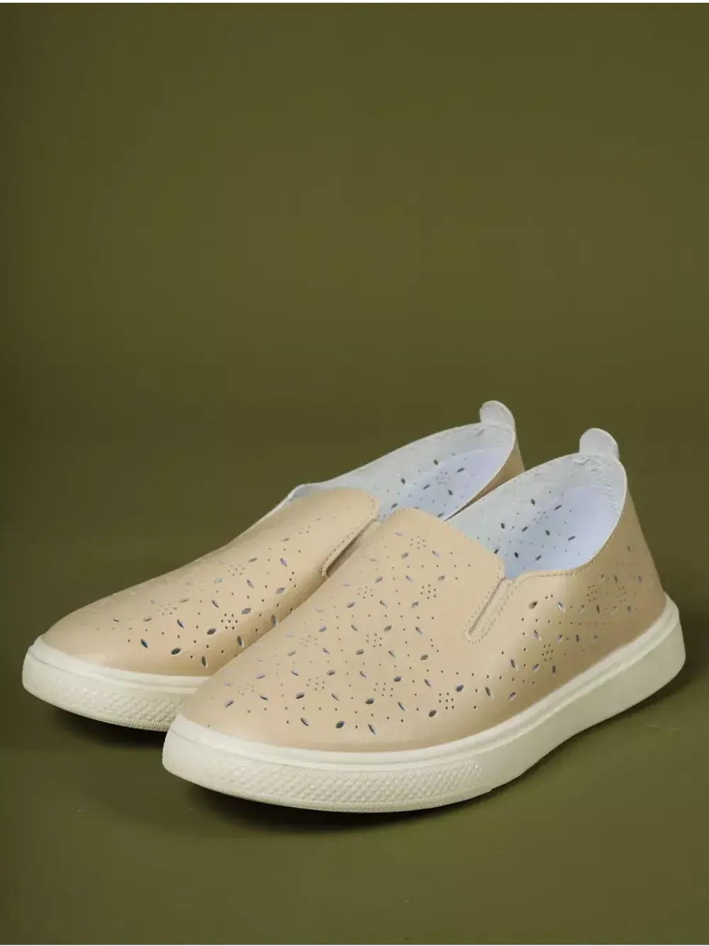 Мокасины летние с перфорацией