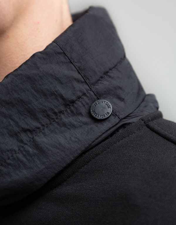 Худи We Don’t Care Rolled Up Zip Hoodie Black - фото 7