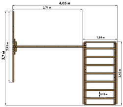 Детский игровой комплекс Р929 с качелями