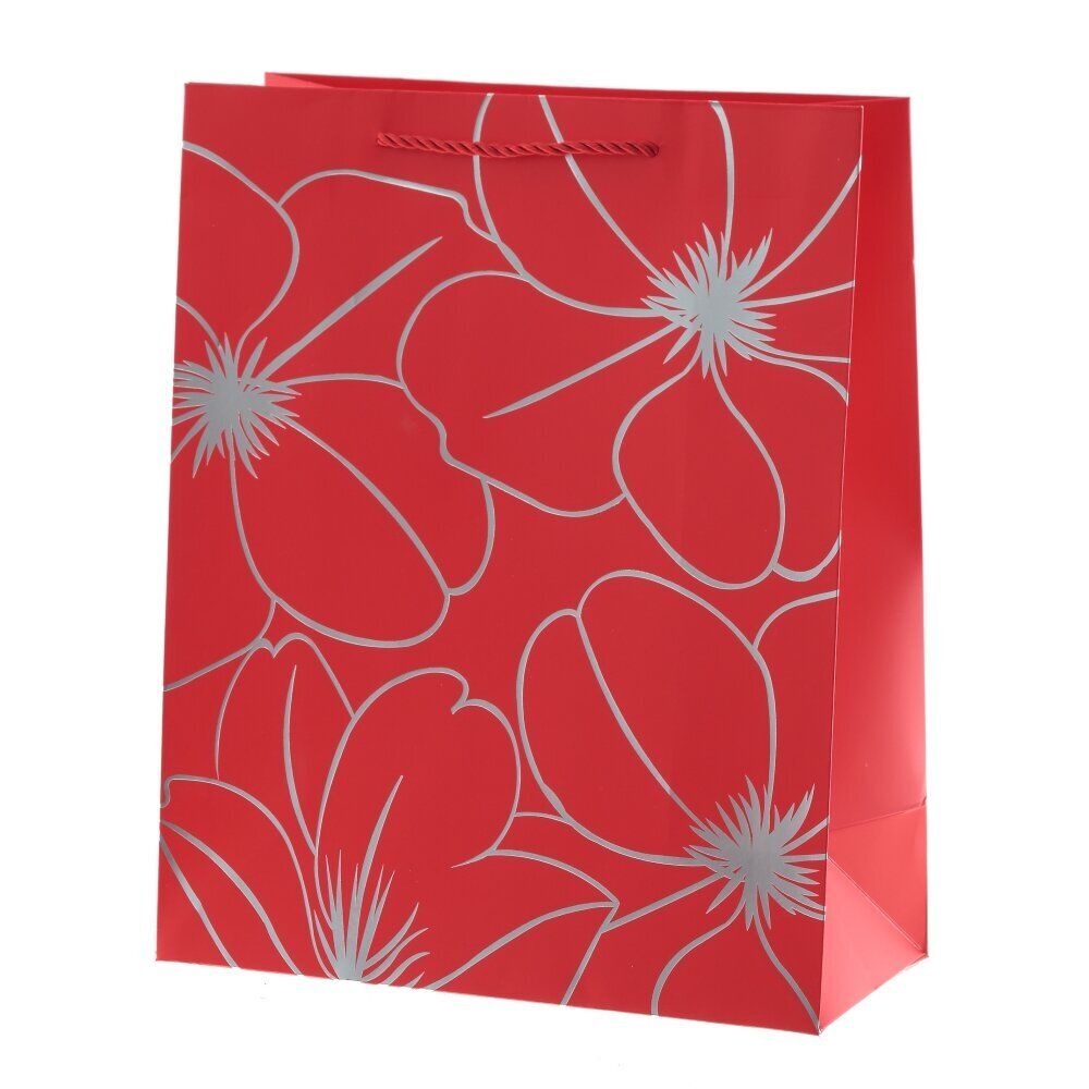 GAEM Пакет подарочный M (бумага 210г/м2, блок 12шт), L26 W12 H32 см, 5в.