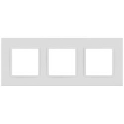 Рамка для розеток и выключателей ЭРА Elegance 14-5013-01М Classic, на 3 поста, белый матовый