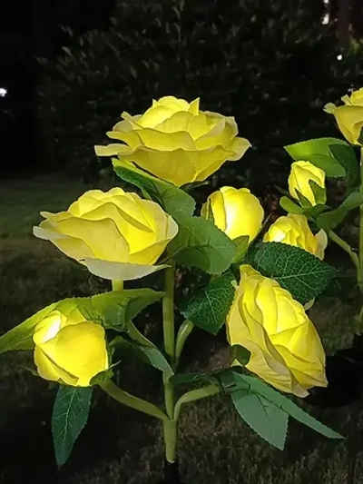 Светильник уличный на солнечной батарее "Роза" 2шт.