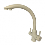 15024-B Смес. для кухни под фильт. выс. С-обр. (НЕРЖ,СВ.БЕЖ.) ViEiR (10/1шт)