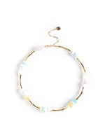 Колье Bubble Multicolor с селенитом Gold