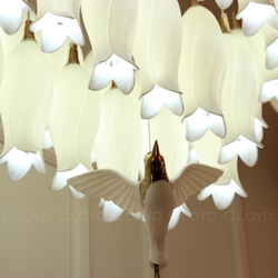 Люстра Cloyd ARGANA C54 / шир. 110 см- керамика, фарфор - белый (арт.10814)