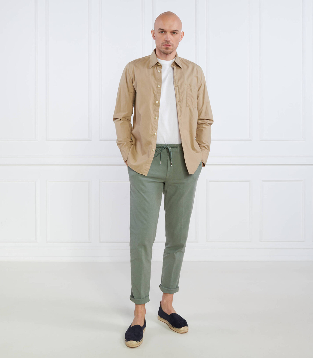 Льняное штаны Kane-DS BOSS BLACK - зеленый(50487750)