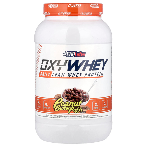 EHPlabs, OxyWhey, сухой протеин для хорошего самочувствия, колечки с арахисовым маслом, 983 г (2,16 фунта)