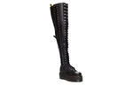 Dr.Martens Patent Leather Over the knee Boots Women"s Black