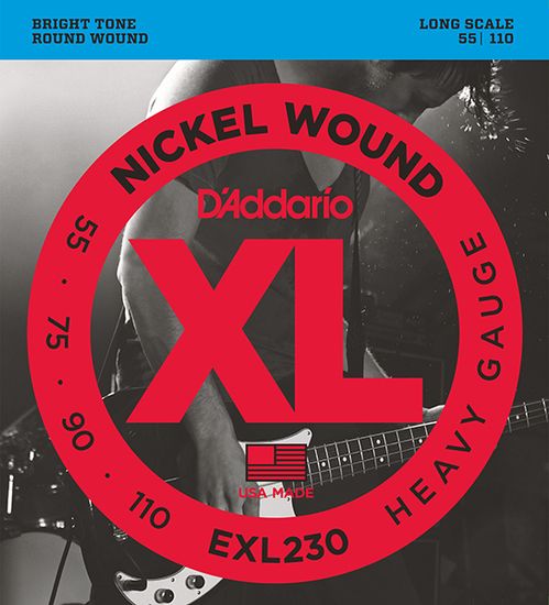 Струны для бас-гитары D'ADDARIO EXL230