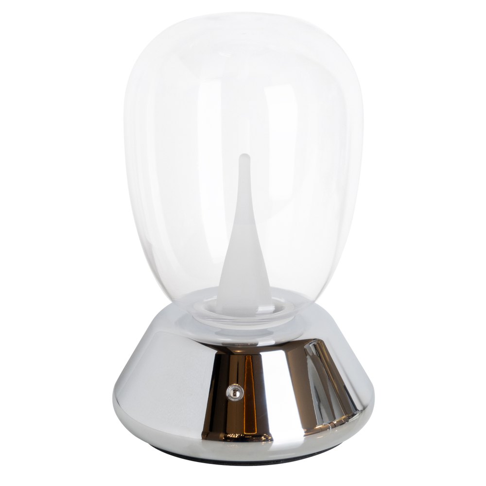 807904 Настольная лампа UOVO III LED 10W 800LM G ХРОМ/ПРОЗРАЧНЫЙ 3000K