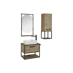 Полка навесная Акватон Лофт Фабрик, дуб кантри