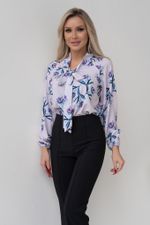 Блуза Агата (цветочный принт) Б11-236/4 Nikol (Акция)