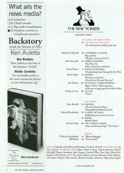 Журнал The New Yorker 12-01-2004