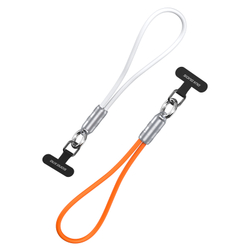 Кабель со съемным ремешком, разъем Type-C на Type-C, быстрая зарядка 60W, длина 30см, белый цвет, серия LCBA Series от Dux Ducis