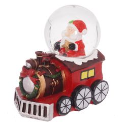 GAEM Фигурка декор в стекл шаре"Дед Мороз/Снеговик" (подсвет, LR44x2), D 5 см, L7,5 W5 H8 см, 3в.