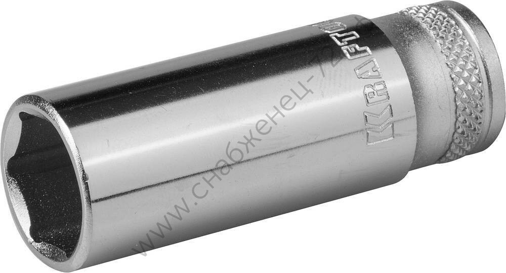 KRAFTOOL FLANK, 1/4″, 13 мм, удлиненная торцовая головка (27817-13)