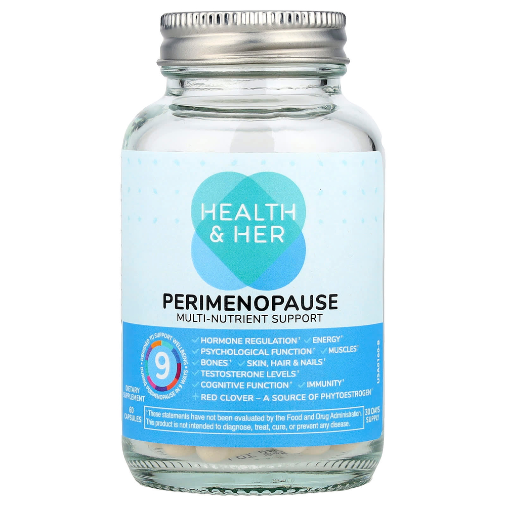 Health and Her, Perimenopause, поддержка нескольких питательных веществ, 60 капсул