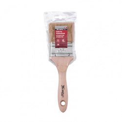 Кисть плоская "Евро" 2.5", натуральная щетина, деревянная ручка MTX