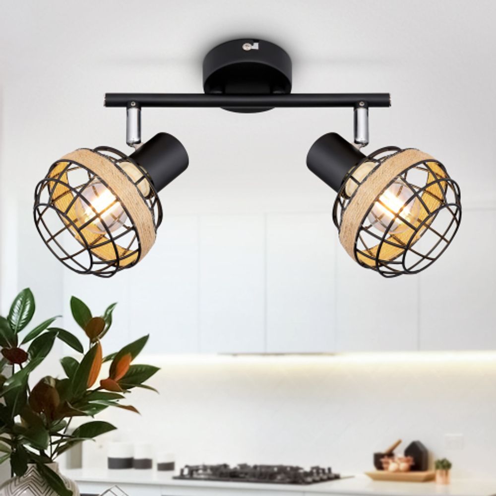 Светильник настенно-потолочный спот Rivoli Fedora 7033-702 2 х E14 40 Вт поворотный | Rivoli