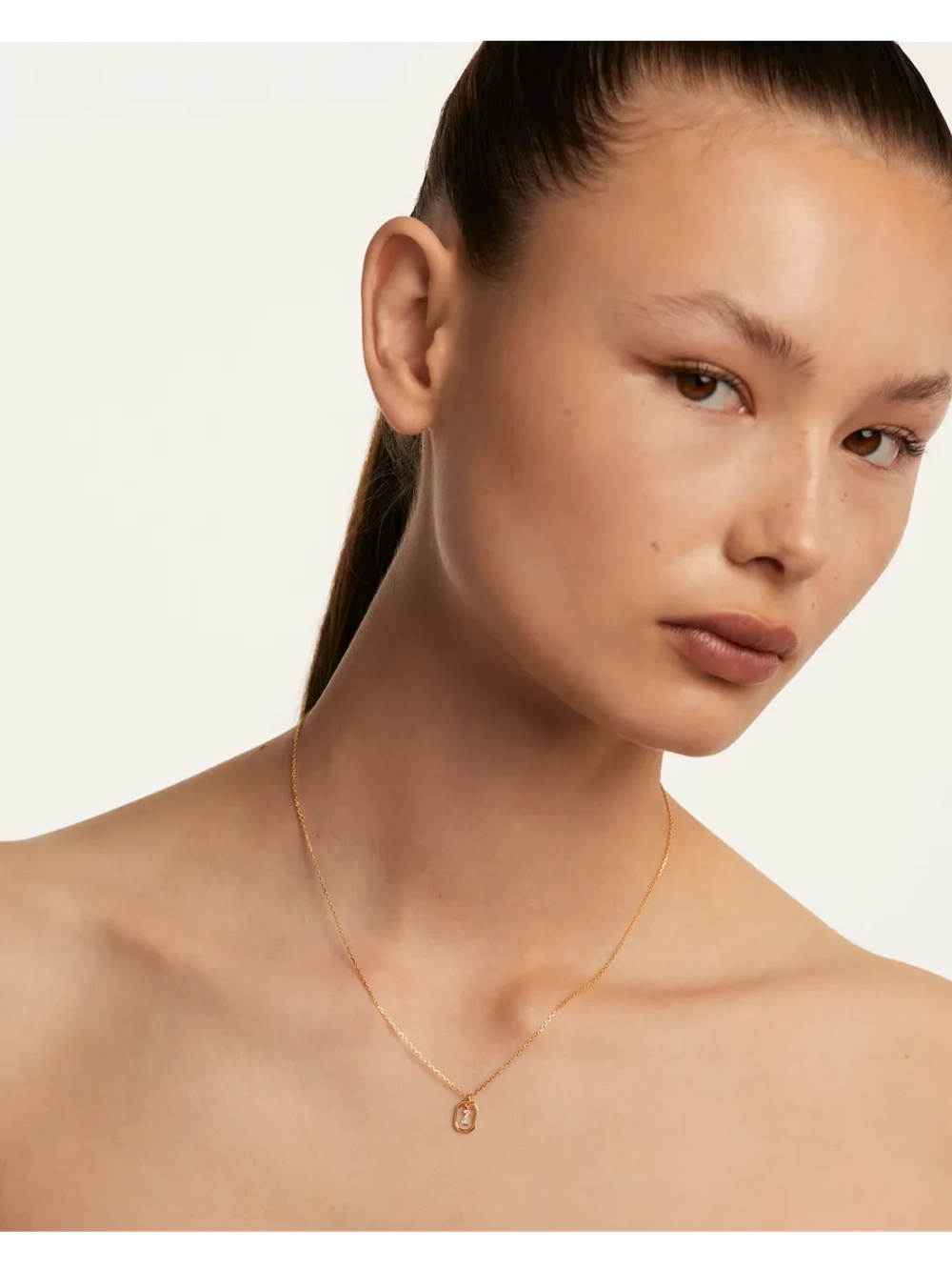 Колье женское PDPaola Мини-Буква Z серебро 925 пробы покрытое золотом 750 пробы CO01-537-U