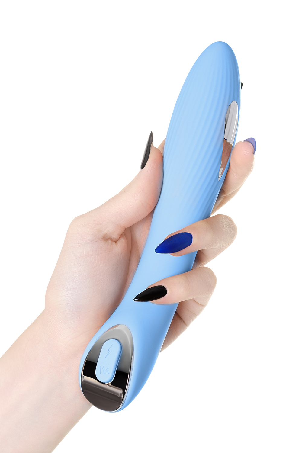 Вибратор с электростимуляцией Physics Tesla G-Point голубой 21 см